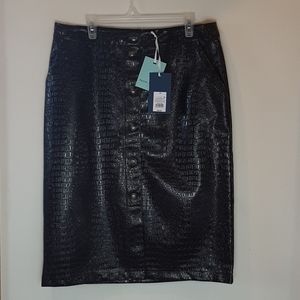 NWT Rachel Comey faux leather skirt with pockets